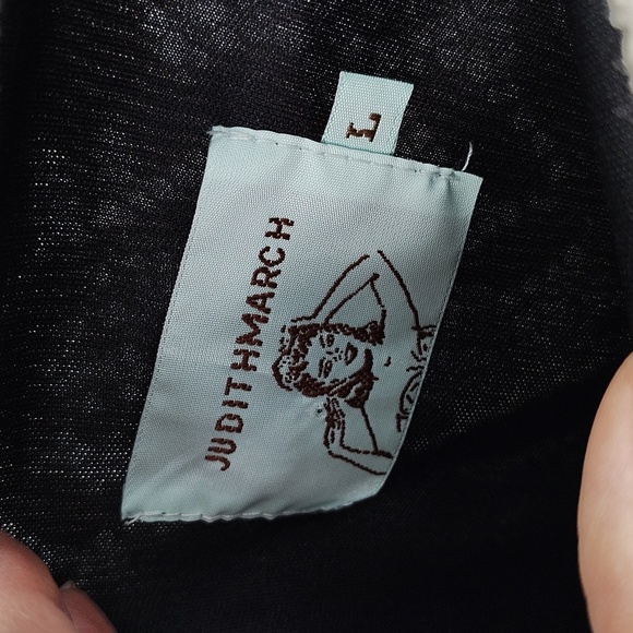 Anthropologie Judith March cream brocade lace overlay mini skirt size large - Picture 4 of 7